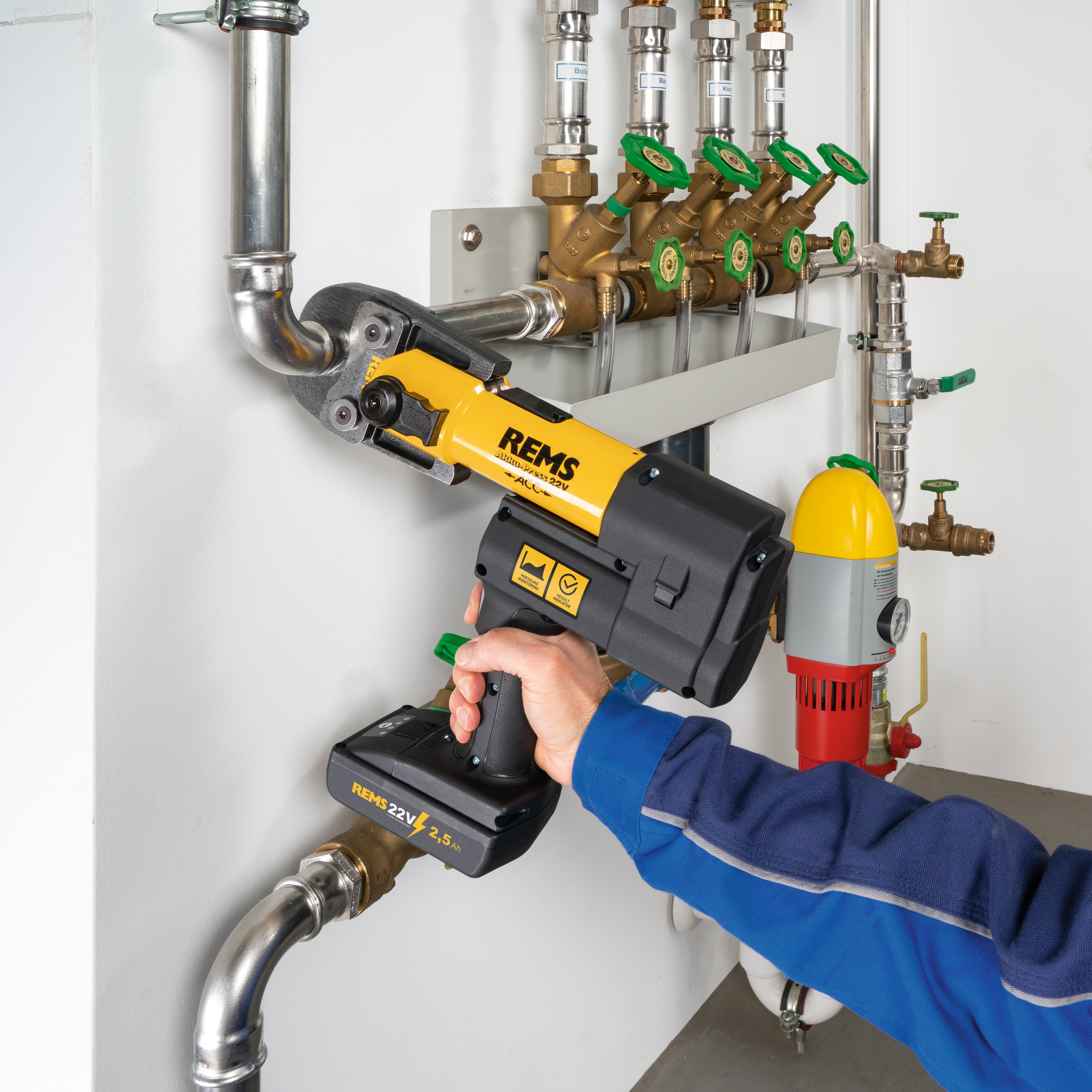 REMS Мини-Пресс 22В АСС Базовый пакет + аккумулятор 2,5 Ач (578050 R220)