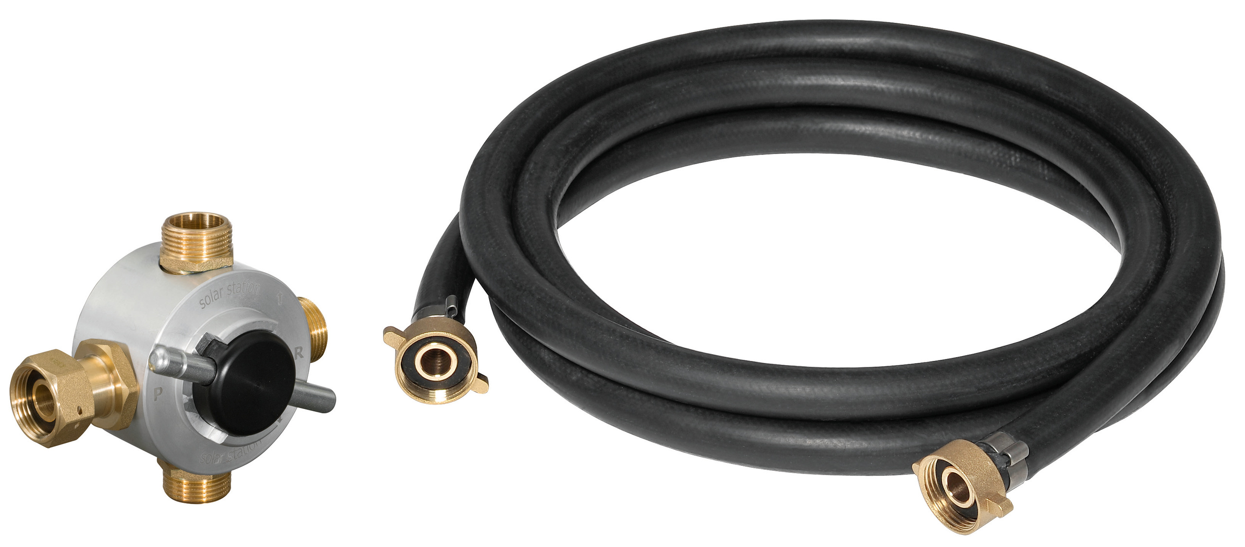 Реверсивный клапан + Тканевый шланг EPDM 1/2" к REMS Solar - Push, 115326 R