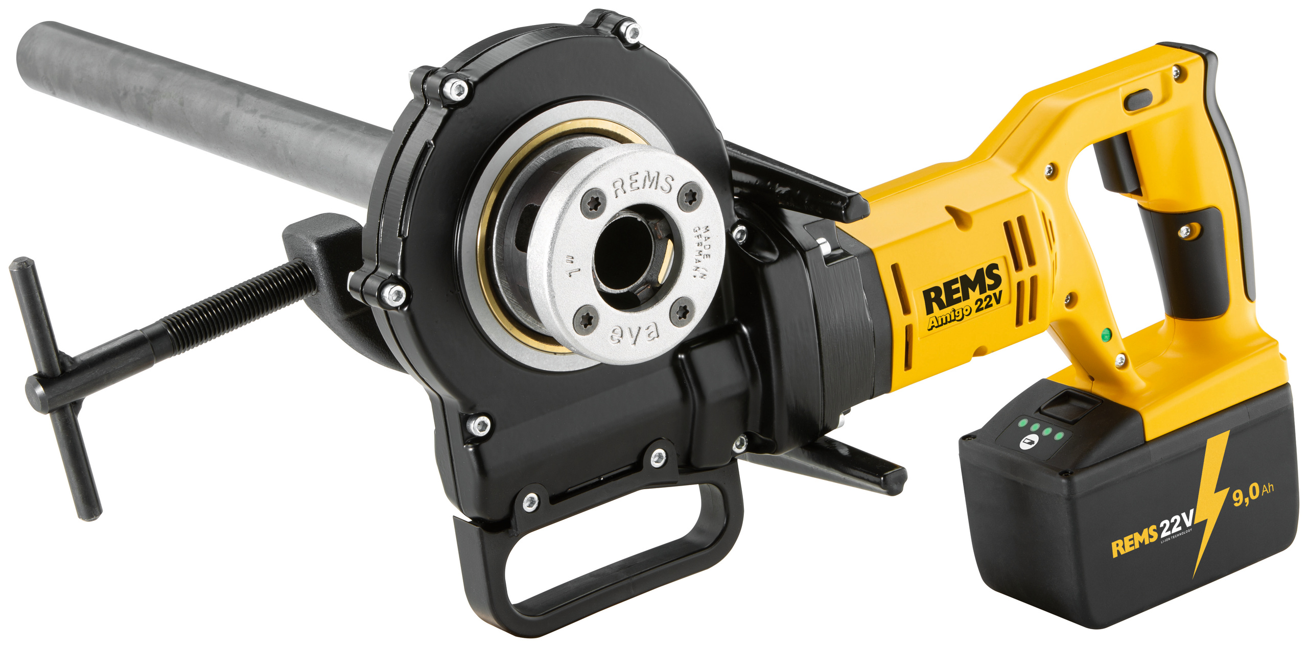 Аккумуляторный клупп REMS Амиго 22B, комплект R 1/2 + 3/4 + 1 (530017 R22)