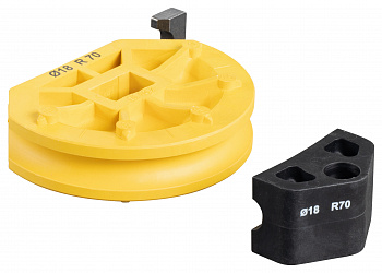 Сегмент и упор для трубогиба - 18 мм - радиус гибки 70 мм, 581450