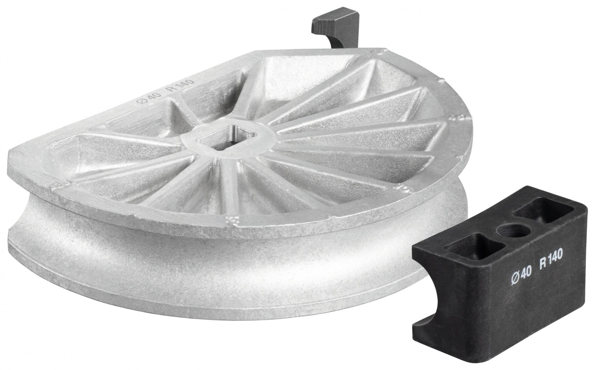 Сегмент и упор для трубогиба - 40 мм - радиус гибки 140 мм, 581330