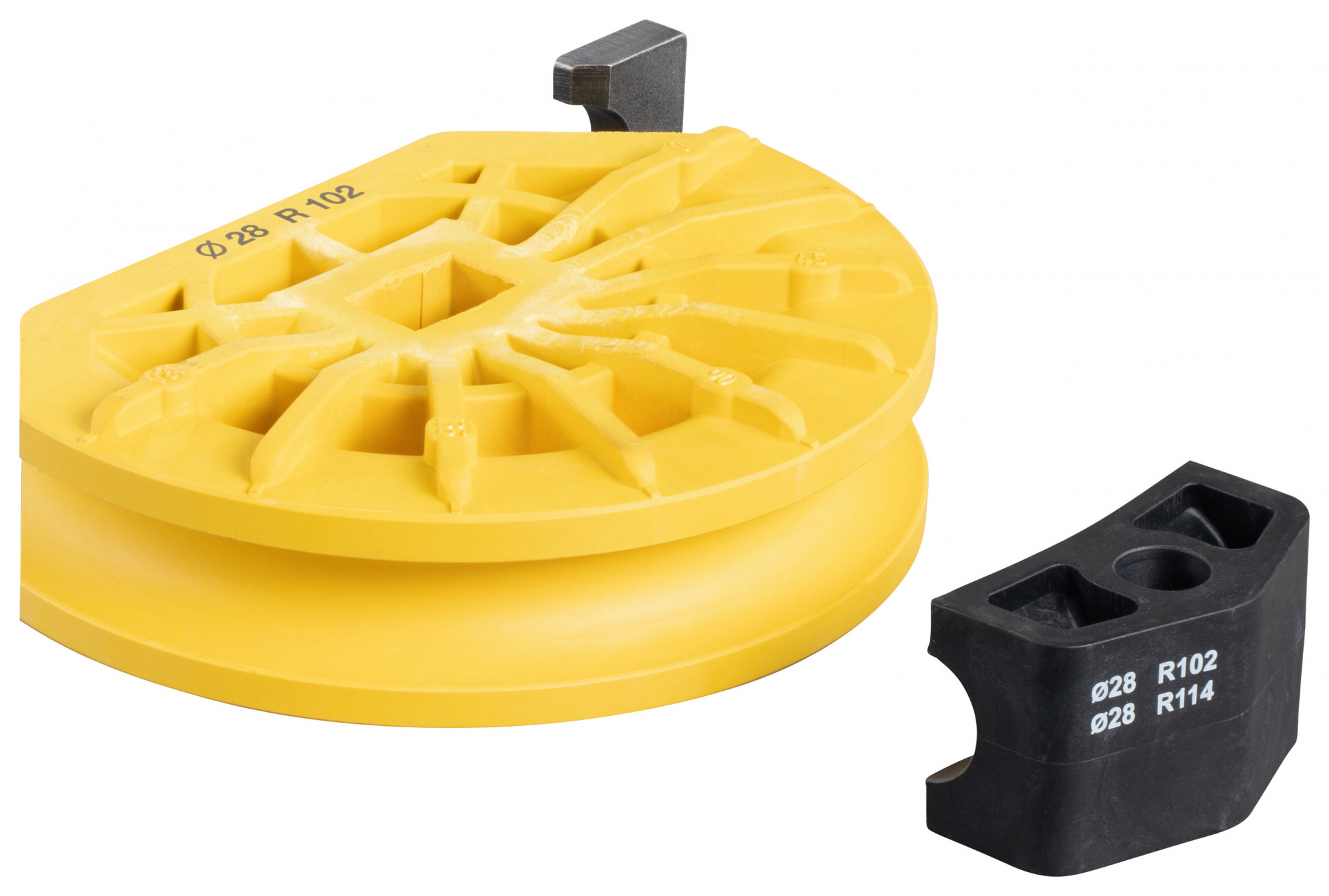 Сегмент и упор для трубогиба - 28 мм - радиус гибки 102 мм, 581070