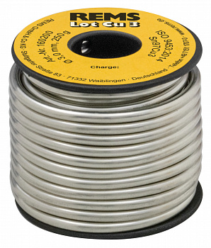 REMS Припой Cu 3, проволока для мягкого припоя Ø3 мм на катушке 250 г. (160200 R)