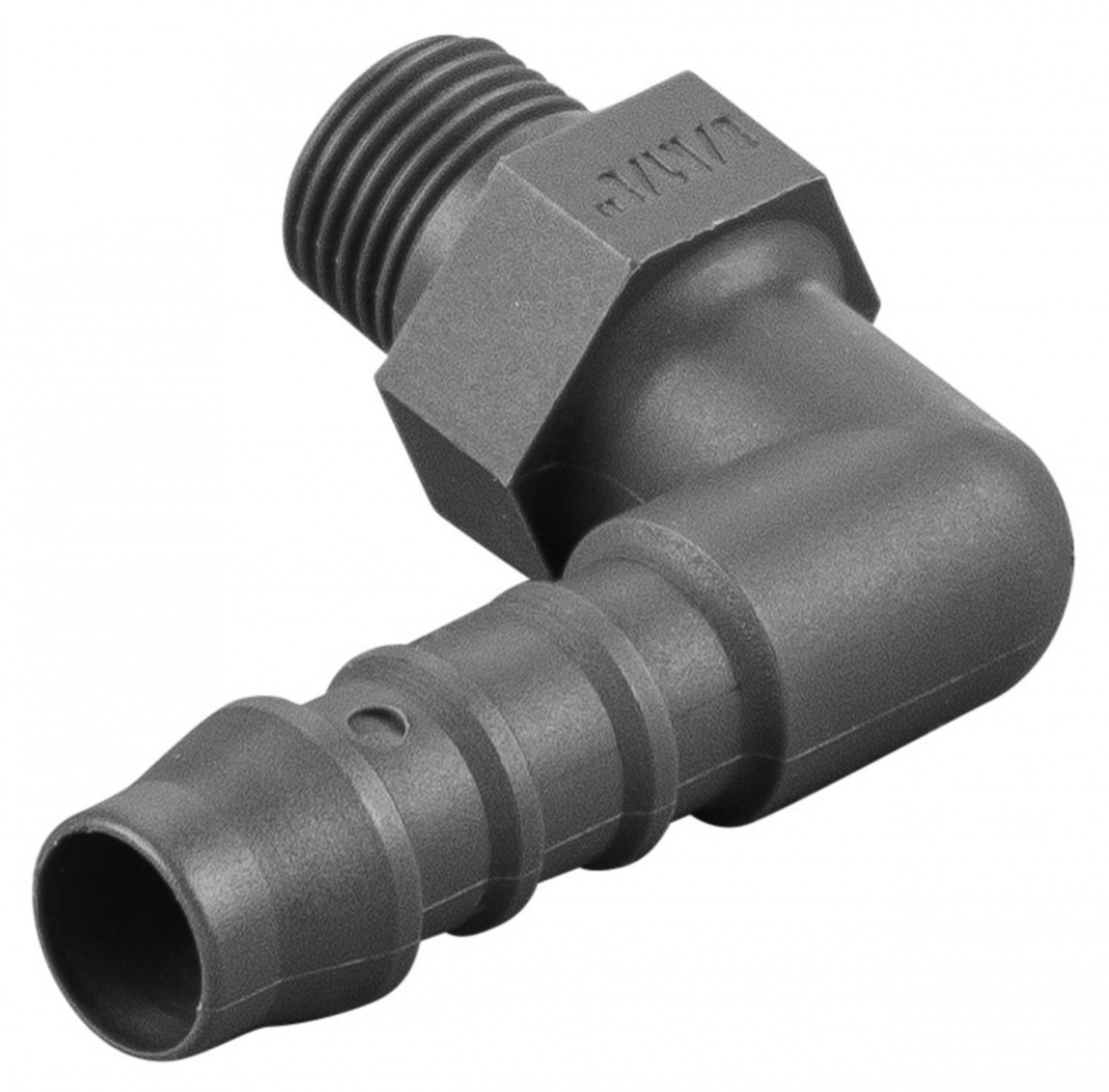 Штуцер угловой пластиковый, 045072