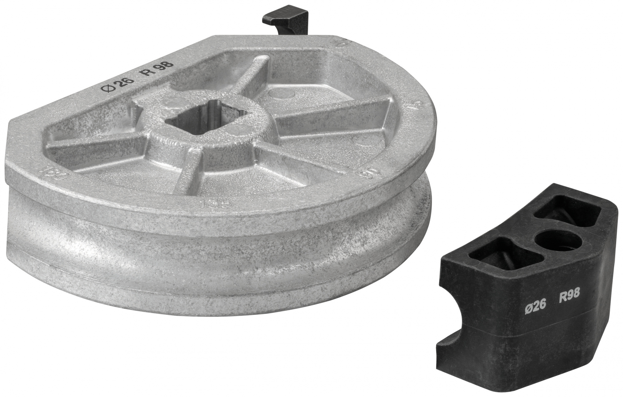 Сегмент и упор для трубогиба - 26 мм - радиус гибки 98 мм, 581270