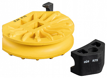 Сегмент и упор для трубогиба - 24 мм - радиус гибки 75 мм, 581130