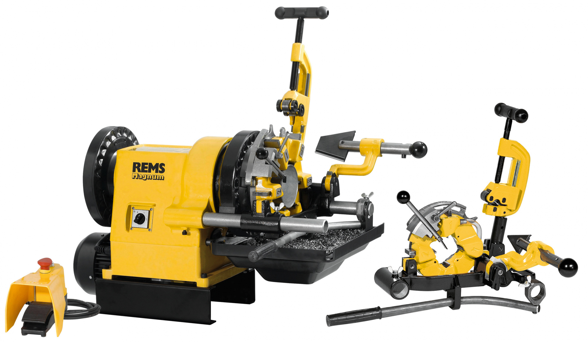 Резьбонарезной станок REMS Магнум 4010 L-T, комплект R 1/2-4 (380445 R220)