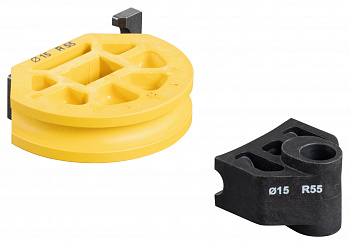 Сегмент и упор для трубогиба - 15 мм - радиус гибки 55 мм, 581430