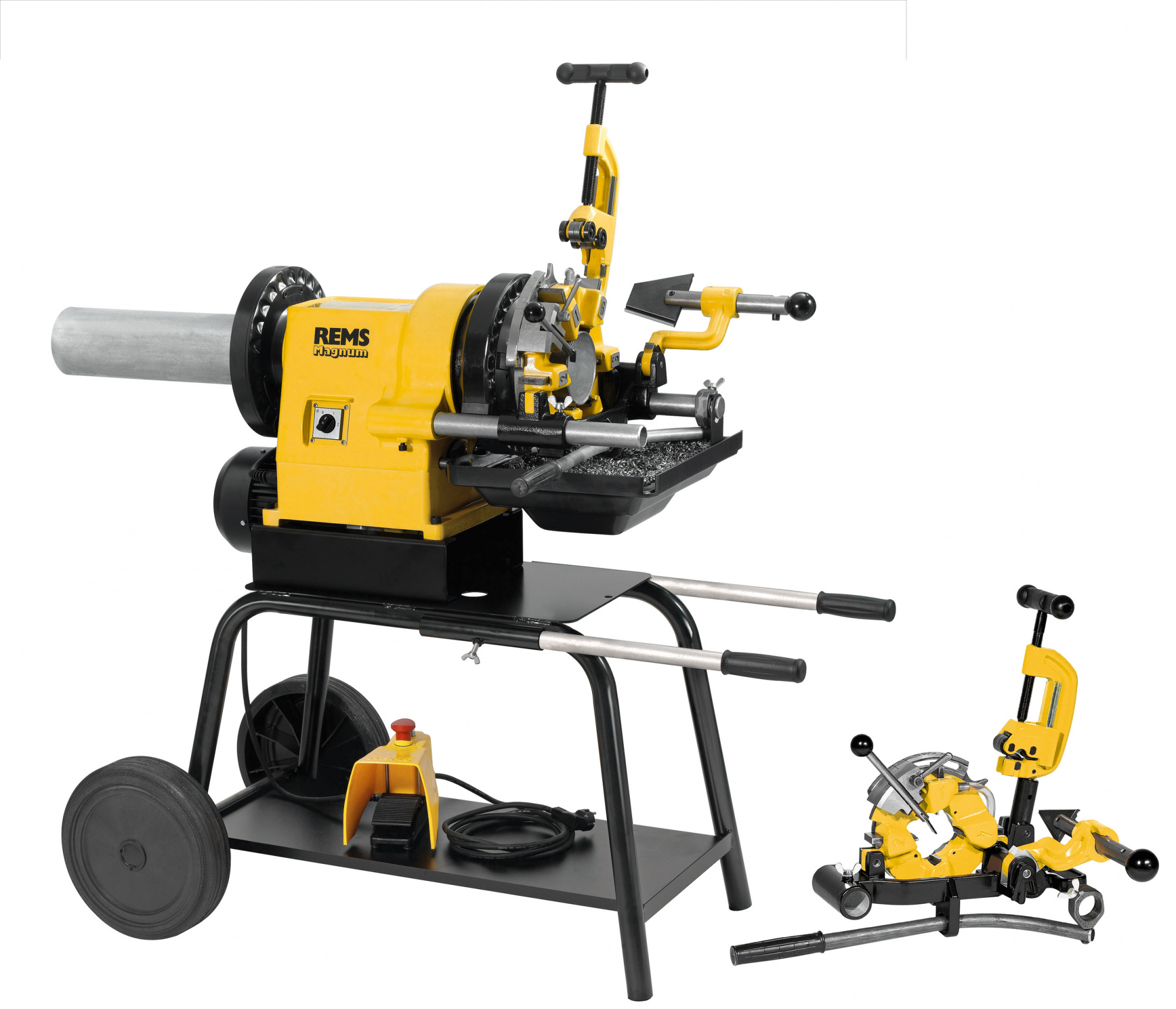 Резьбонарезной станок REMS Магнум 4010 L-T, комплект R 1/2-4 (380445 R220)