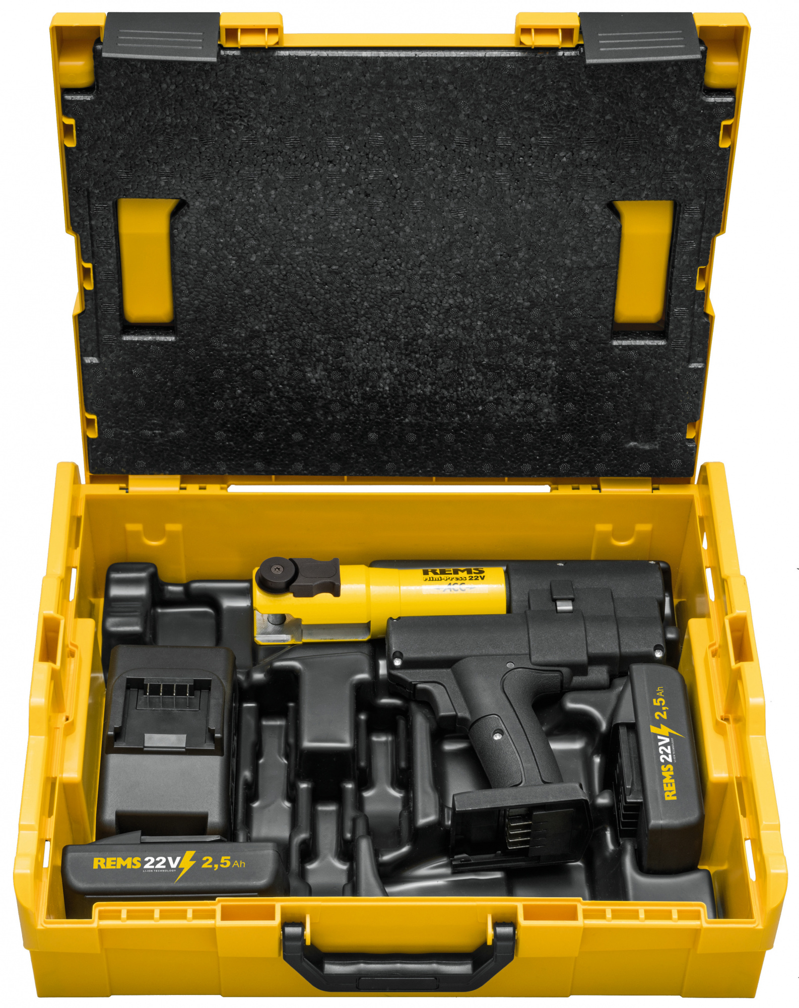 REMS Мини-Пресс 22В АСС Базовый пакет L-Boxx + аккумулятор 2,5 Ач (578066 R220)